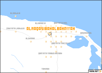 map of Al Maqāşibah al Baḩrīyah
