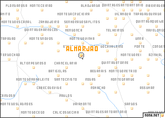map of Almarjão