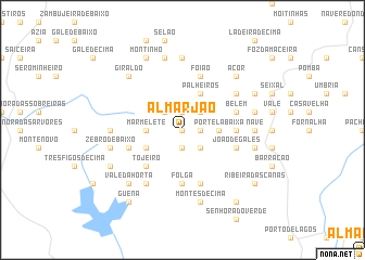 map of Almarjão