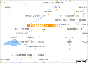 map of Almarza de Cameros