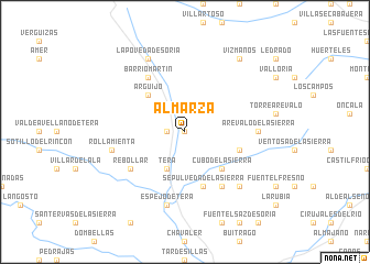 map of Almarza