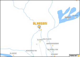 map of Al Maşāni‘