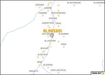 map of Al Maşāni‘