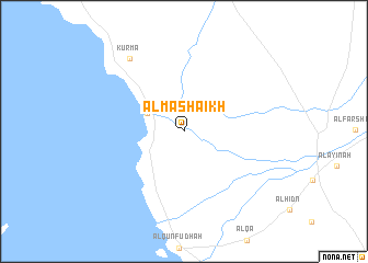 map of Al Mashāʼikh