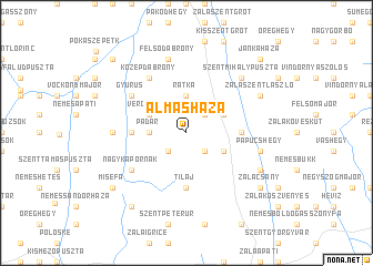 map of Almásháza