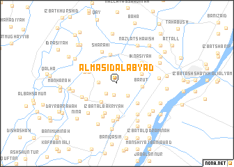 map of Al Masīd al Abyaḑ