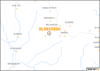 map of Al Maşna‘ah