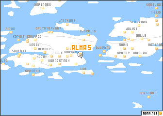 map of Almas