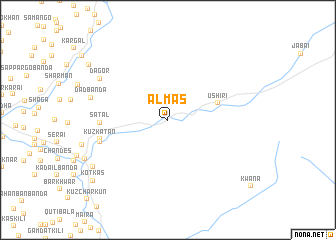 map of Almās