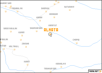 map of Alʼmata