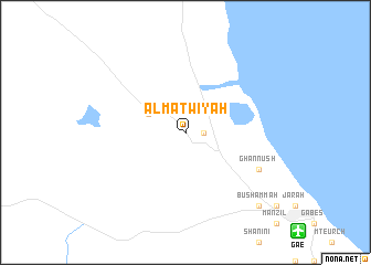 map of Al Maţwīyah