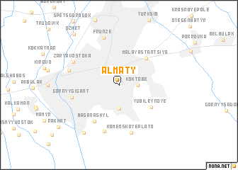 map of Almaty