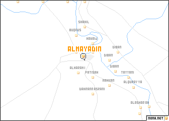 map of Al Mayādīn