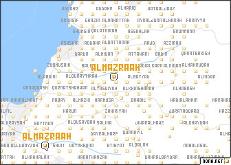 map of Al Mazra‘ah