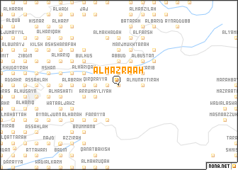 map of Al Mazra‘ah