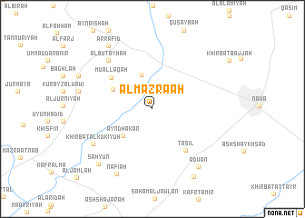 map of Al Mazra‘ah