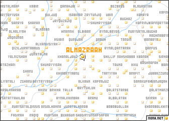 map of Al Mazra‘ah