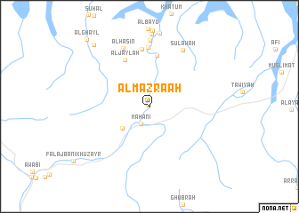 map of Al Mazra‘ah