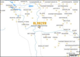 map of Al Mazra‘