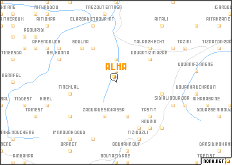 map of Alma
