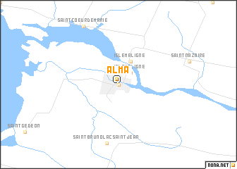 map of Alma