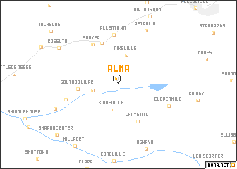 map of Alma