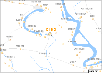 map of Alma