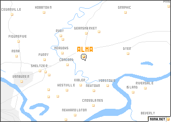 map of Alma