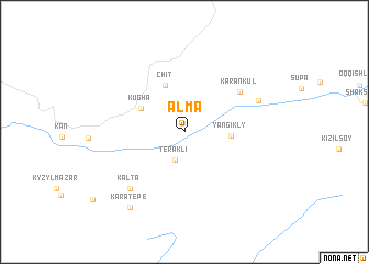 map of Alma