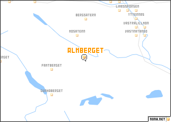 map of Almberget