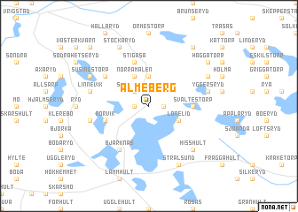 map of Älmeberg