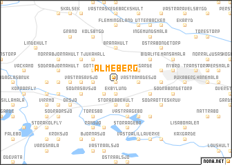 map of Älmeberg