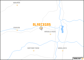 map of Almécegas