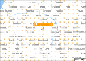 map of Almeirinhos