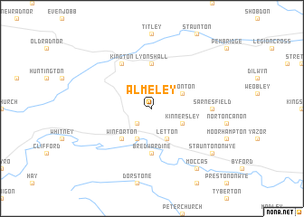 map of Almeley