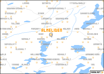 map of Älmeliden