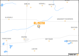 map of Almena