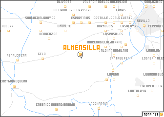 map of Almensilla