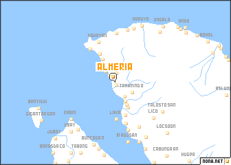 map of Almeria