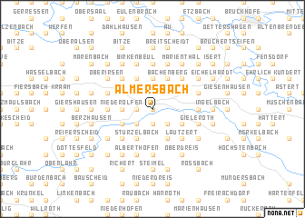 map of Almersbach