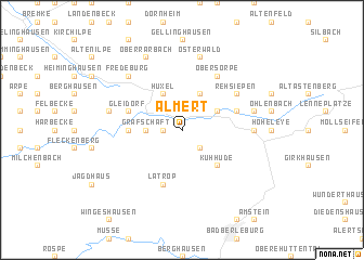 map of Almert