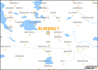 map of Älmeshult