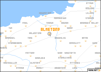map of Almetorp