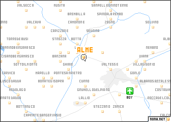 map of Almè