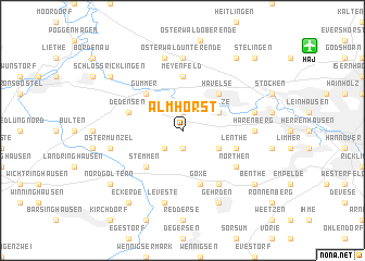 map of Almhorst