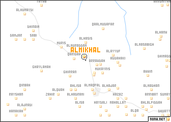 map of Al Mikḩal