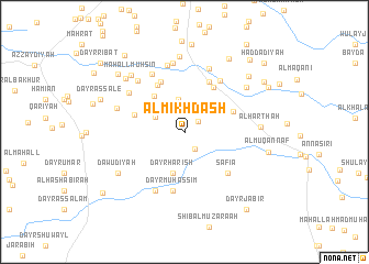 map of Al Mikhdāsh