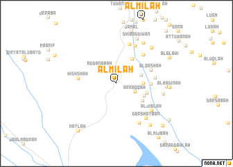 map of Al Milāḩ