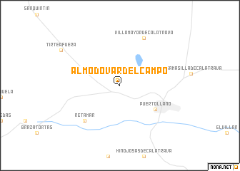map of Almodóvar del Campo
