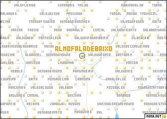 map of Almofala de Baixo